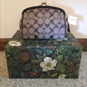 Coach Signature Cosmetic Case - NWT